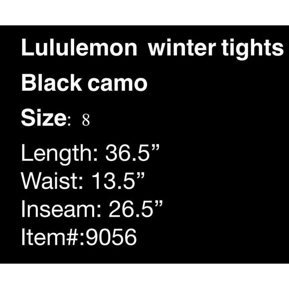 Lululemon Base Pace HR Tight 28"*Brushed - Size 8 - Picture 6 of 6